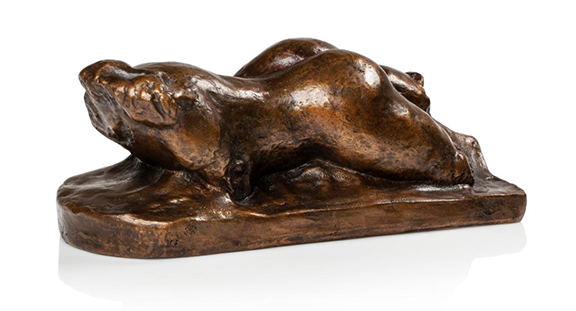 Dos feminin, bronze by Jules PASCIN